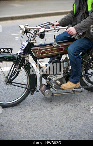 Reigate, Surrey, UK. 19th March 2017. The 78th Sunbeam Motor Cycle Club Pioneer Run takes place at Reigate in Surrey. Photos by ©Lindsay Constable / Alamy Live News Stock Photo