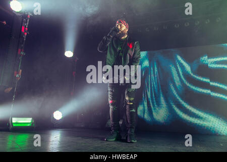 Milwaukee, Wisconsin, USA. 18th Mar, 2017. Rapper BELLY (AHMAD BALSHE) during the Rubba Band Business tour at The Rave/Eagles Ballroom in Milwaukee, Wisconsin Credit: Daniel DeSlover/ZUMA Wire/Alamy Live News Stock Photo