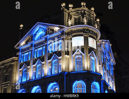 Ivor Novello Theatre in Aldwych, London, showing 'Mamma Mia' musical Stock Photo