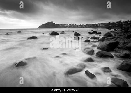 Photograph by © Jamie Callister. Criccieth Castle on the Llyn Peninsular, Criccieth, Gwynedd, North Wales, 18th of March 2017 Stock Photo