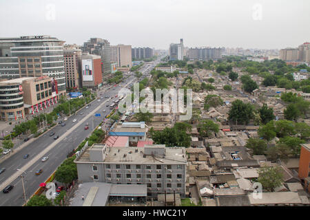 Beijing City, Hutong, Xicheng District, China Stock Photo