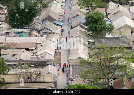 Beijing City, Hutong, Xicheng District, China Stock Photo