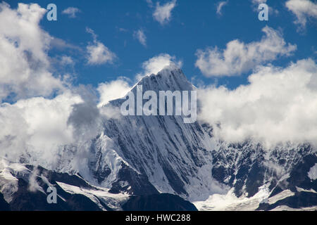 Meili snow mountain, morning, Sanjiang Naga, Yunnan Province, China Stock Photo