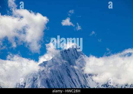 Meili snow mountain, morning, Sanjiang Naga, Yunnan Province, China Stock Photo