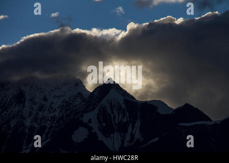 Meili snow mountain, morning, Sanjiang Naga, Yunnan Province, China Stock Photo