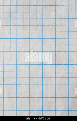 White squared paper sheet texture, can use as  background Stock Photo