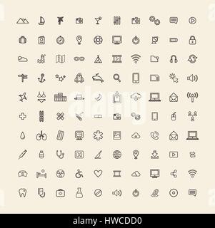 Vector UI Illustration Mixed Medical Business Concept Stock Vector