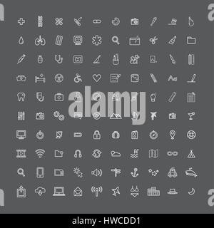 Vector UI Illustration Mixed Medical Business Concept Stock Vector