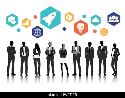 Vector UI Illustration Business People Concept Stock Vector Image & Art ...