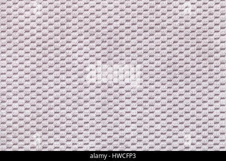 Gray background from soft fleecy fabric closeup. Texture of textile macro. Stock Photo