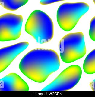 Seamless background with drops in bright neon pink yellow violet colors Stock Vector