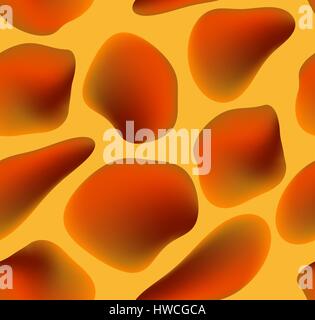 Seamless background with drops in bright neon pink yellow violet colors Stock Vector