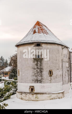 Varazdin Old Town and Castle Stock Photo