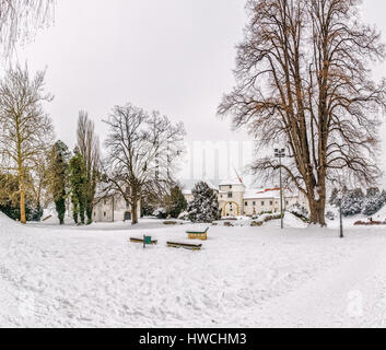 Varazdin Old Town and Castle Stock Photo