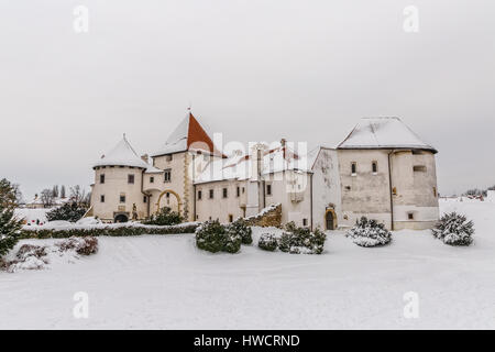 Varazdin Old Town and Castle Stock Photo