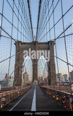 The Brooklyn Bridge - New York, USA Stock Photo