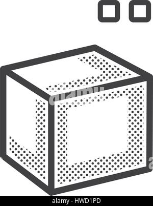 Square shape dotted icon vector symbol for creative graphic design ui ...
