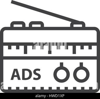 Radio Advertisement icon Stock Vector