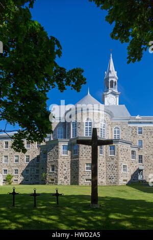 Canada, Quebec province, the Laurentians, Oka, the Cistercian Abbey of Our Lady of the Lake Stock Photo