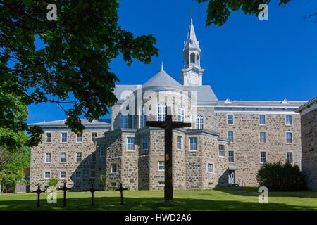 Canada, Quebec province, the Laurentians, Oka, the Cistercian Abbey of Our Lady of the Lake Stock Photo