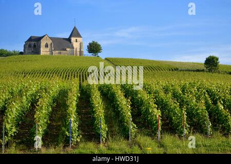 France, Marne, Chavot-Courcourt, The Church of Saint Martin Chavot ...