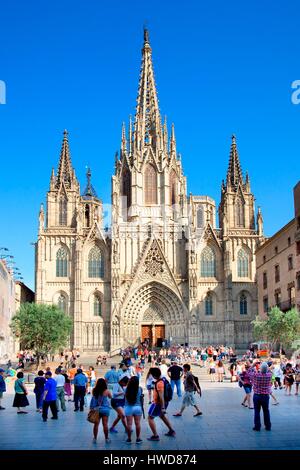 Spain, Catalonia, Barcelona, Gothic neighborhood, Barri Gotic, Barrio Gotico Stock Photo