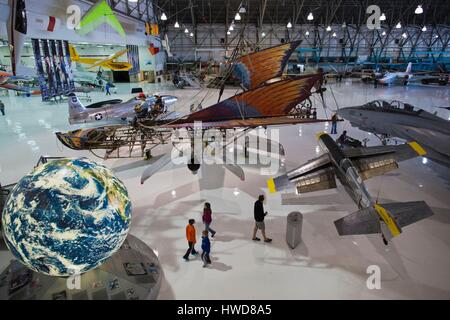 United States, Colorado, Denver, Wings over the Rockies, Air and Space Museum, interior Stock Photo