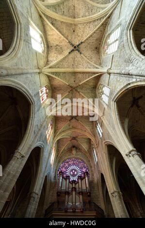 France, Herault, Clermont l'Herault, the St Paul church Stock Photo