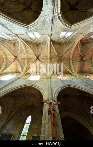 France, Herault, Clermont l'Herault, the St Paul church Stock Photo