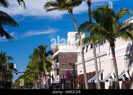 United States, Florida, Palm Beach, Worth Avenue Stock Photo