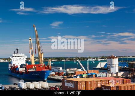 United States, Florida, Riviera Beach, Port of Palm Beach overview Stock Photo