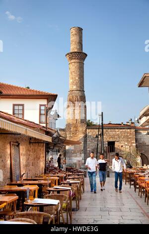 Turkey, Mediterranean Region, Antalya, Kaleiçi neighborhood, Kesik minare (the broken minaret) Stock Photo