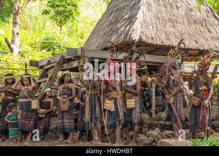 The Abui, near Kalabahi, Pulau Alor, Indonesia Stock Photo