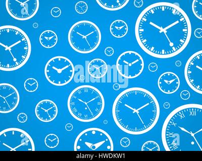 Clock Background - Isolated Vector Illustration Stock Vector