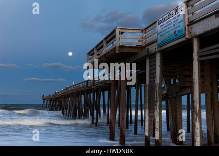 NC00680-01...NORTH CAROLINA - Rodanthe Pier part of the Cape Hatteras National Seashore on the Outer Banks. Stock Photo