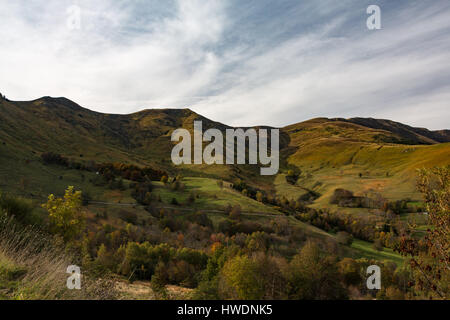 The Vallée du Larboust in the Pyrenees in autumn in France Stock Photo
