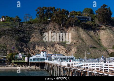 USA, California, Los Angeles-area, Malibu, Malibu Pier Stock Photo