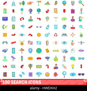100 settings icons set, cartoon style Stock Vector Image & Art - Alamy
