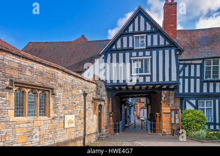 Abbot Reginald's Gateway Evesham, Worcestershire UK Stock Photo