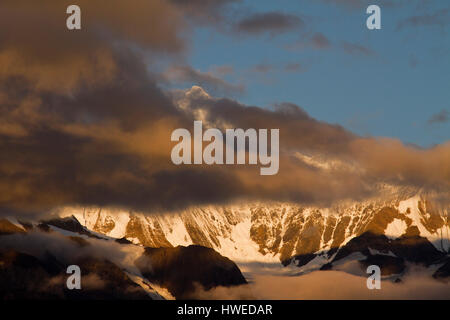 Meili snow mountain, morning, Sanjiang Naga, Yunnan Province, China Stock Photo