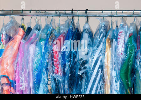 Clothing Hanging Stock Photo