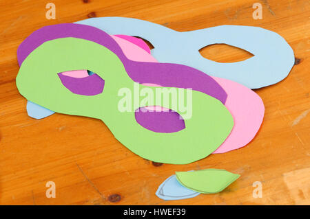 Colourful Carnival Mask, Close up