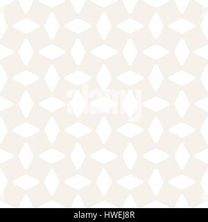 Subtle Ornament With Striped Rhombuses. Vector Seamless Monochrome Pattern Stock Vector