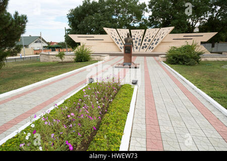 Bender, Moldova, sculpture of the Russian general Alexander Lebed Stock Photo