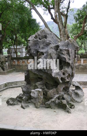 Temple of Lê Hoàn, posthumous name is Lê Đại Hành in Hoa Lư, ancient capital of Vietnam. Stock Photo