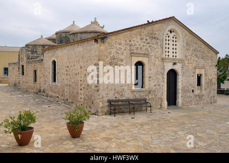 9th century Agia Paraskevi Byzantine Church, Geroskipou Square, Geroskipou, Paphos, Cyprus Stock Photo