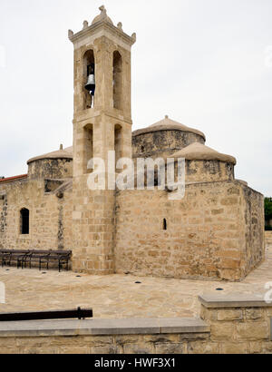 9th century Agia Paraskevi Byzantine Church, Geroskipou Square, Geroskipou, Paphos, Cyprus Stock Photo