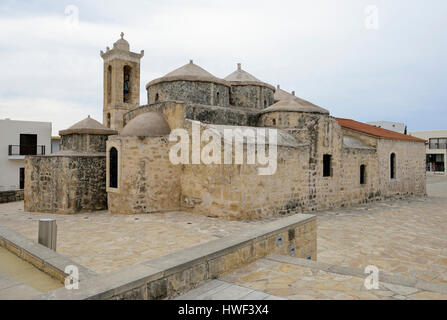 9th century Agia Paraskevi Byzantine Church, Geroskipou Square, Geroskipou, Paphos, Cyprus Stock Photo