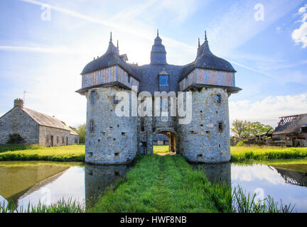 France, Orne , Normandie Maine Regional Natural Park, La Haute Chapelle, la Saucerie Manor Stock Photo