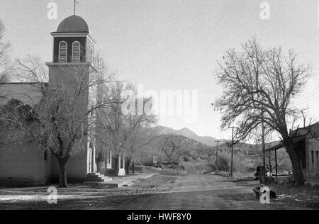Saint Joseph Church. Los Cerrillos, Santa Fe County, New Mexico, circa 1972.  1970s USA HOMER SYKES Stock Photo